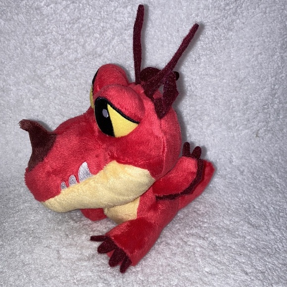Dreamworks Baby Hookfang Red Dragon 6" Plush Soft Eyes 2017 Spin Master - Picture 2 of 5